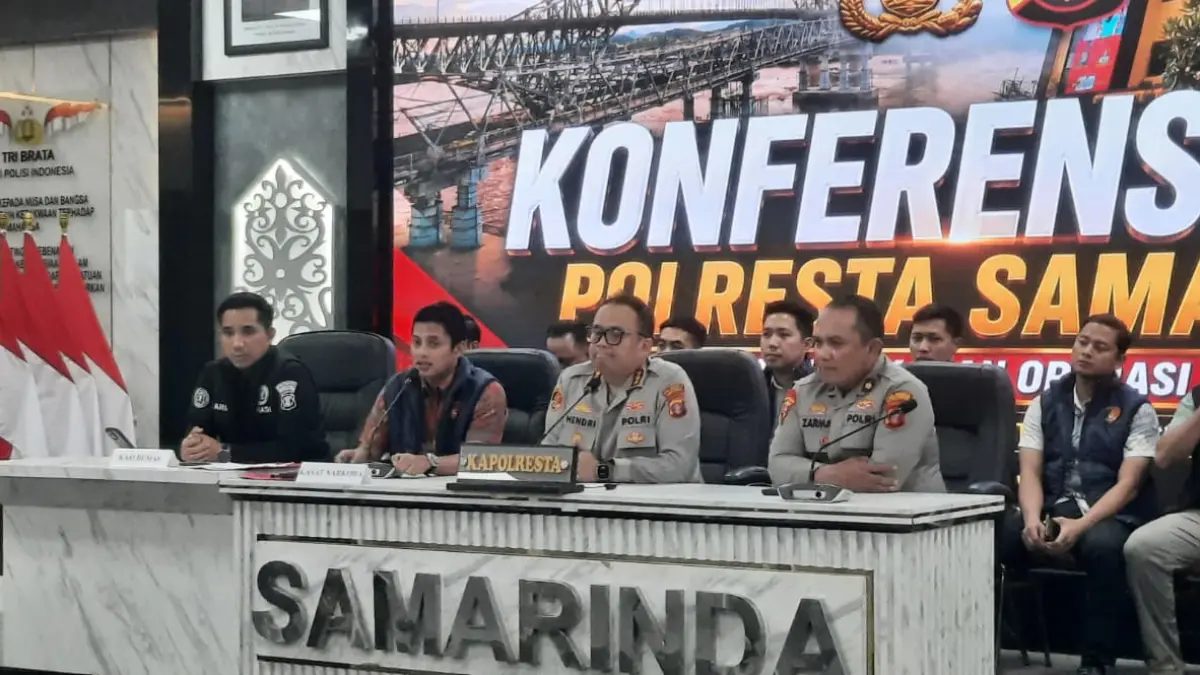 Kapolresta Samarinda, Kombes Pol Hendri Umar dan Kasat Resnarkoba Polresta Samarinda, Kompol Bangkit.