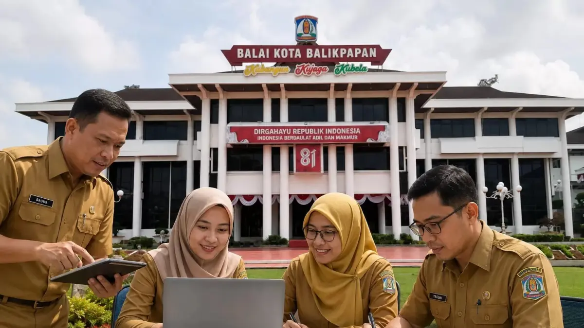 Pemkot Balikpapan memastikan kebijakan Work From Anywhere (WFA) tidak mengurangi target kinerja maupun kualitas pelayanan publik.(Kreasi AI)