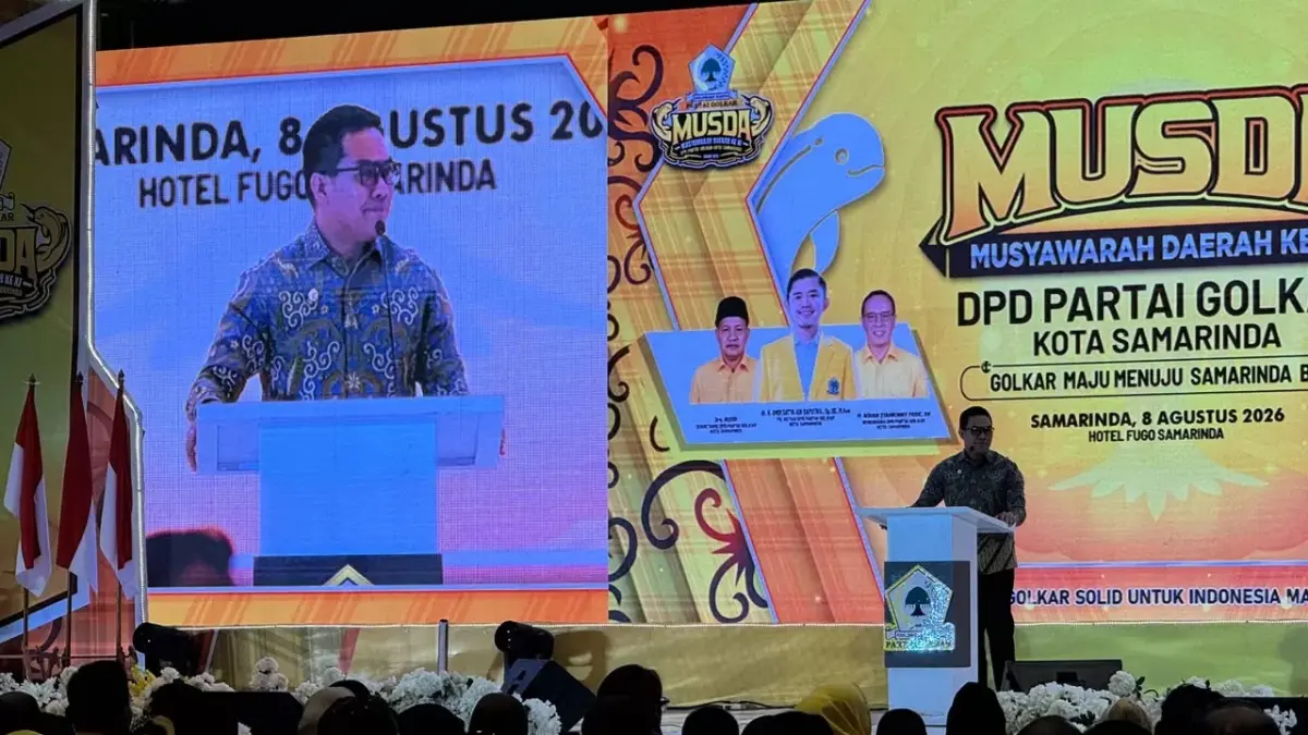 Musda Golkar ternyata menjadi panggung lain bagi Andi Harun. Bahkan dalam pidatonya, Wali Kota Samarinda ini lebih mendominasi dan menguasai suasana.