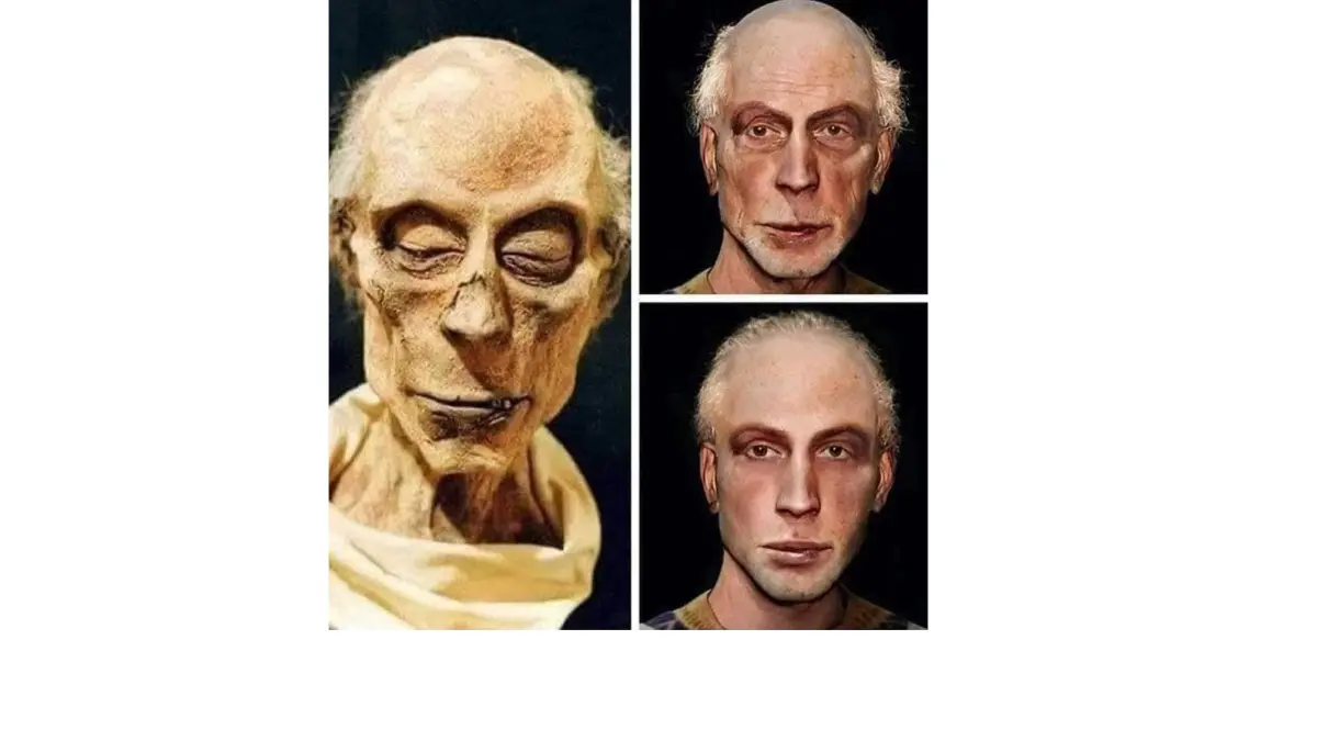 Rekonstruksi digital wajah Firaun Ramesses II.