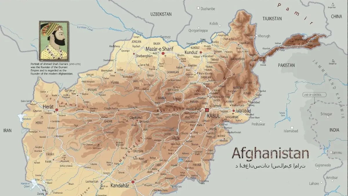 Peta Afghanistan.