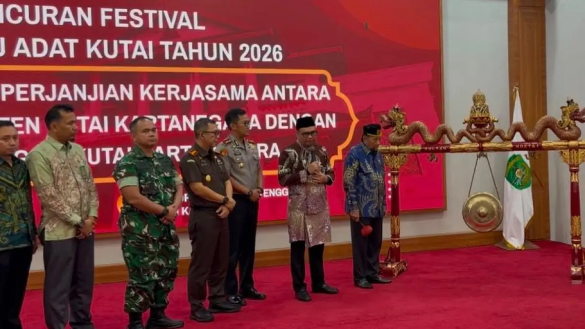 Launching Erau Adat Kutai 2026 yang masuk Kalender Event Nusantara Kemenpar RI (Elmo/Prokal.co)