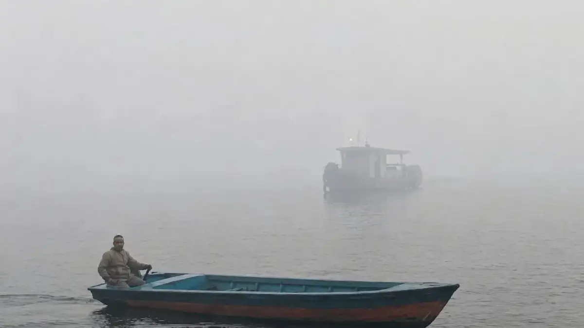 Pemandangan kabut asap yang sangat pekat. (DOK ANTARA)