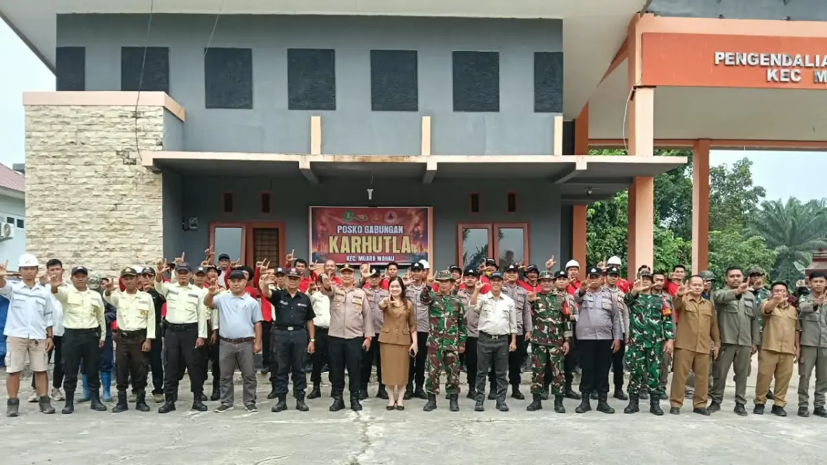 Pemerintah Kecamatan Muara Wahau bersama unsur TNI, Polri, BPBD, Masyarakat Peduli Api (MPA), pemerintah desa, dan pelaku usaha memperkuat kesiapsiagaan menghadapi potensi kebakaran hutan dan lahan.