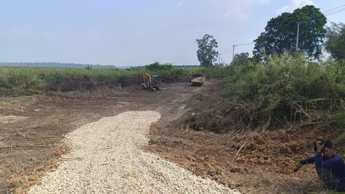 Jalan alternatif sementara Oloy, Muara Muntai (Istimewa)