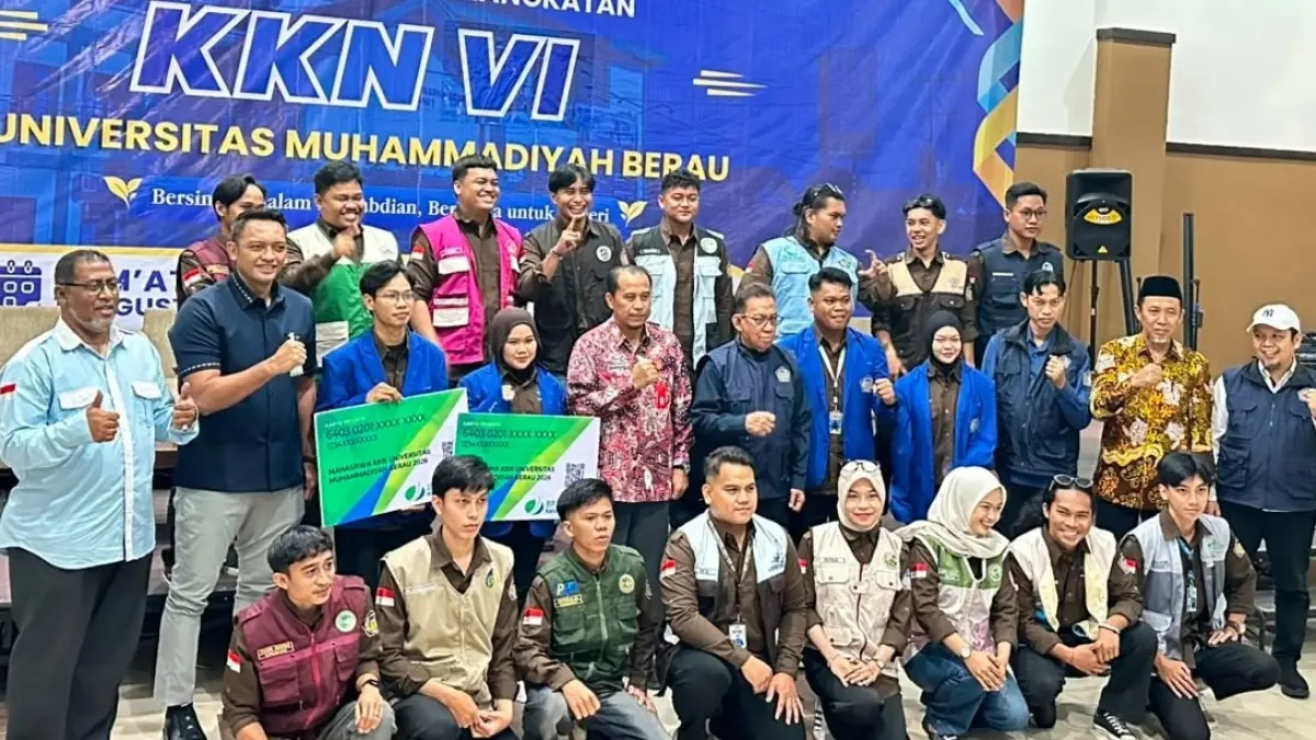 Sebanyak 388 mahasiswa Universitas Muhammadiyah Berau mendapat perlindungan jaminan sosial ketenagakerjaan sebelum diterjunkan ke sejumlah kampung di Kabupaten Berau untuk melaksanakan Kuliah Kerja Nyata KKN. 