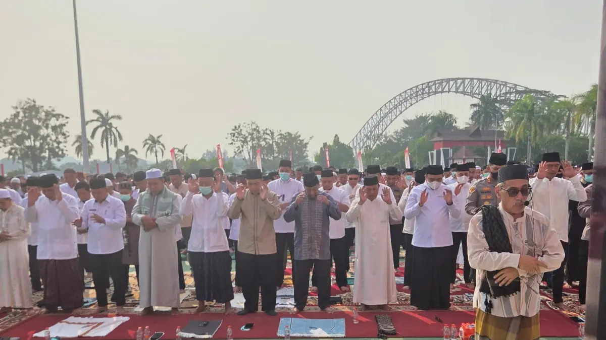 Salat Istisqa yang digelar Pemkab Kukar (Elmo/Prokal.co)