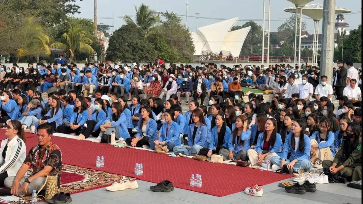 Salat Istisqa yang digelar Pemkab Kukar (Elmo/Prokal.co)
