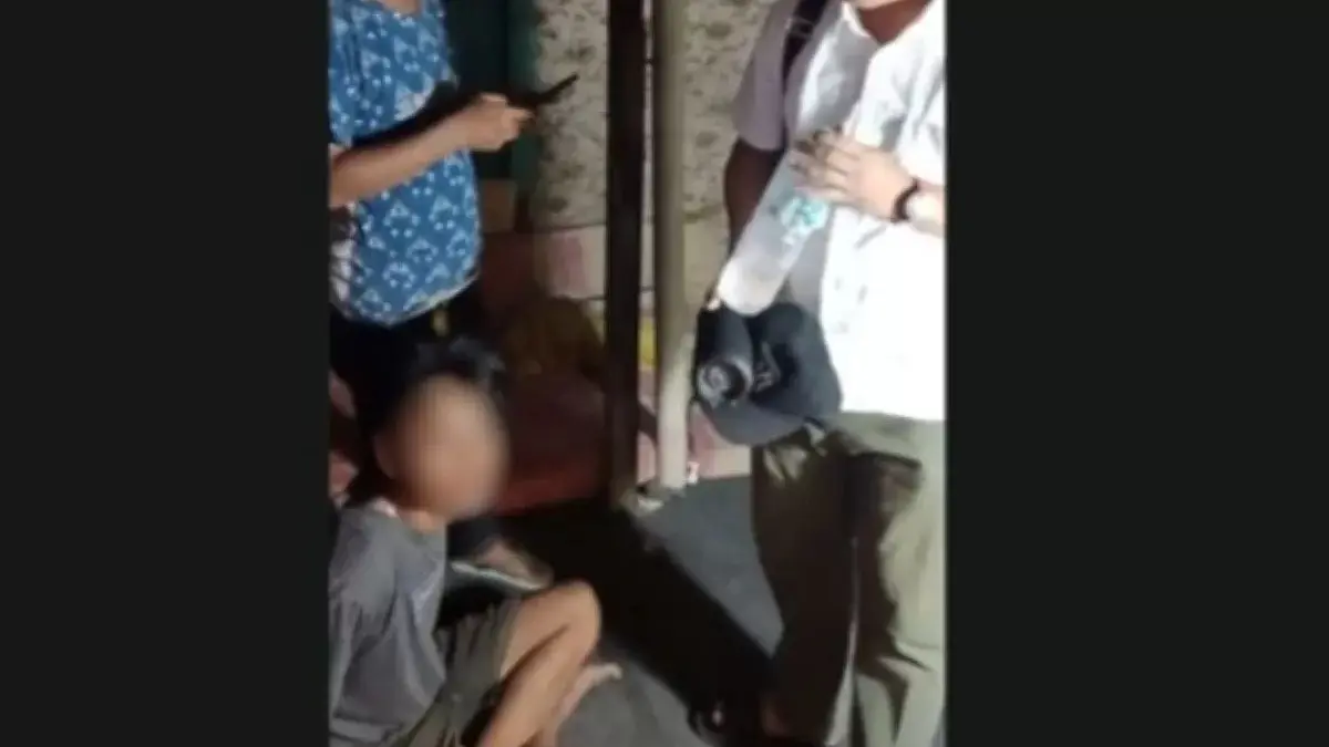 Letoy saat diamankan unit Reskrim Polsek Sungai Kunjang usai membobol SDN 009 Samarinda. (Ist)