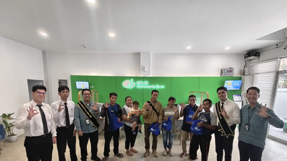 Memperingati Harpelnas 2026, BPJS Ketenagakerjaan Cabang Sintang menggelar kegiatan apresiasi khusus bagi para peserta yang hadir langsung di Kantor C