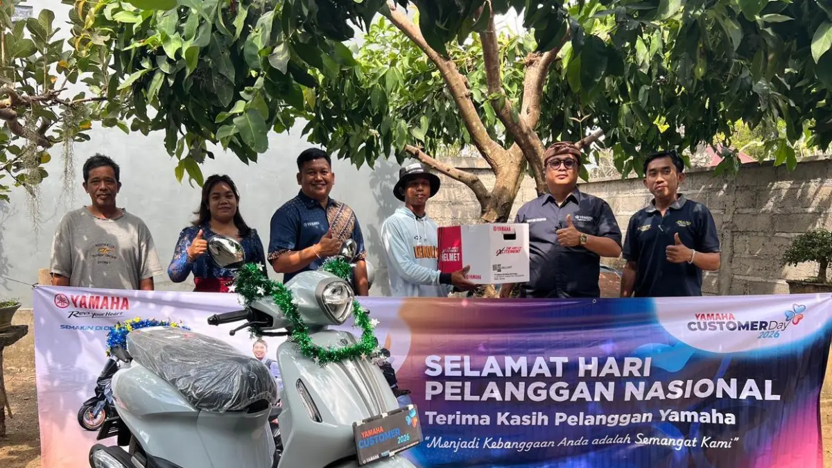 Merayakan Hari Pelanggan Nasional 2026, Yamaha telah menyiapkan sejumlah aktivitas menarik dan promo spesial di berbagai wilayah. Bentuk apresiasi pada momen istimewa itu berlangsung di bulan September. Konsumen dapat ambil bagian turut merayakan bersama Yamaha sekaligus memanfaatkan benefit yang disediakan.