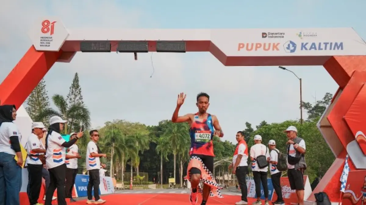Peserta finis dalam Merdeka Run 2026.