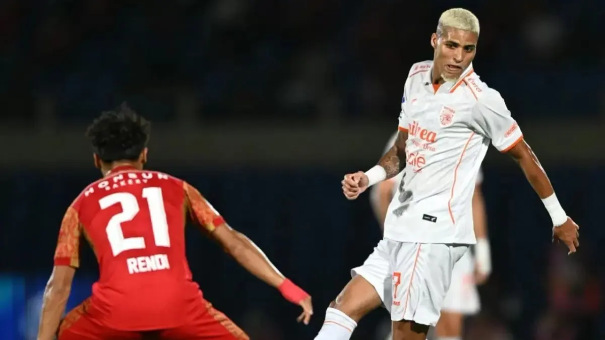 Rodrigo Varanda menjadi pembeda hasil pertandingan saat Borneo FC dijamu Persijap Jepara di Stadoin Bumi Kartini.