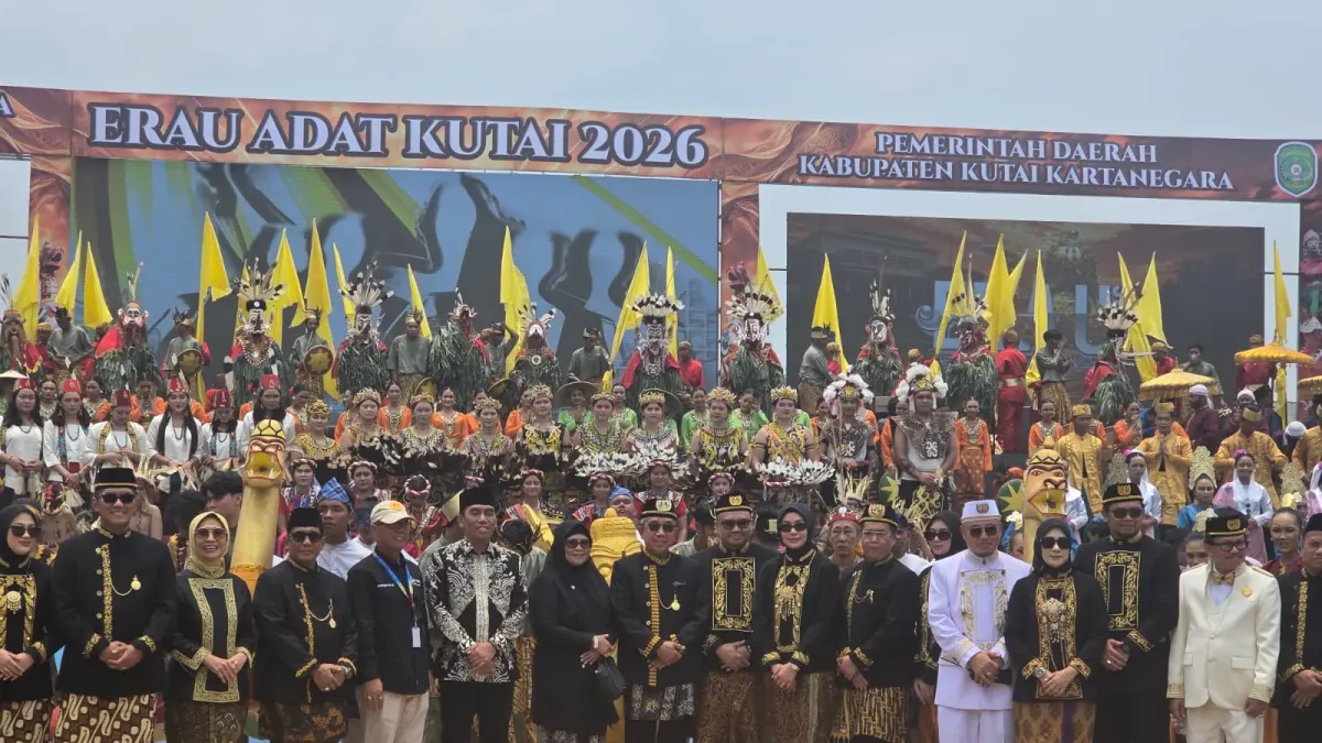 Pembukaan Erau Adat Kutai 2026 (Elmo/Prokal.co)