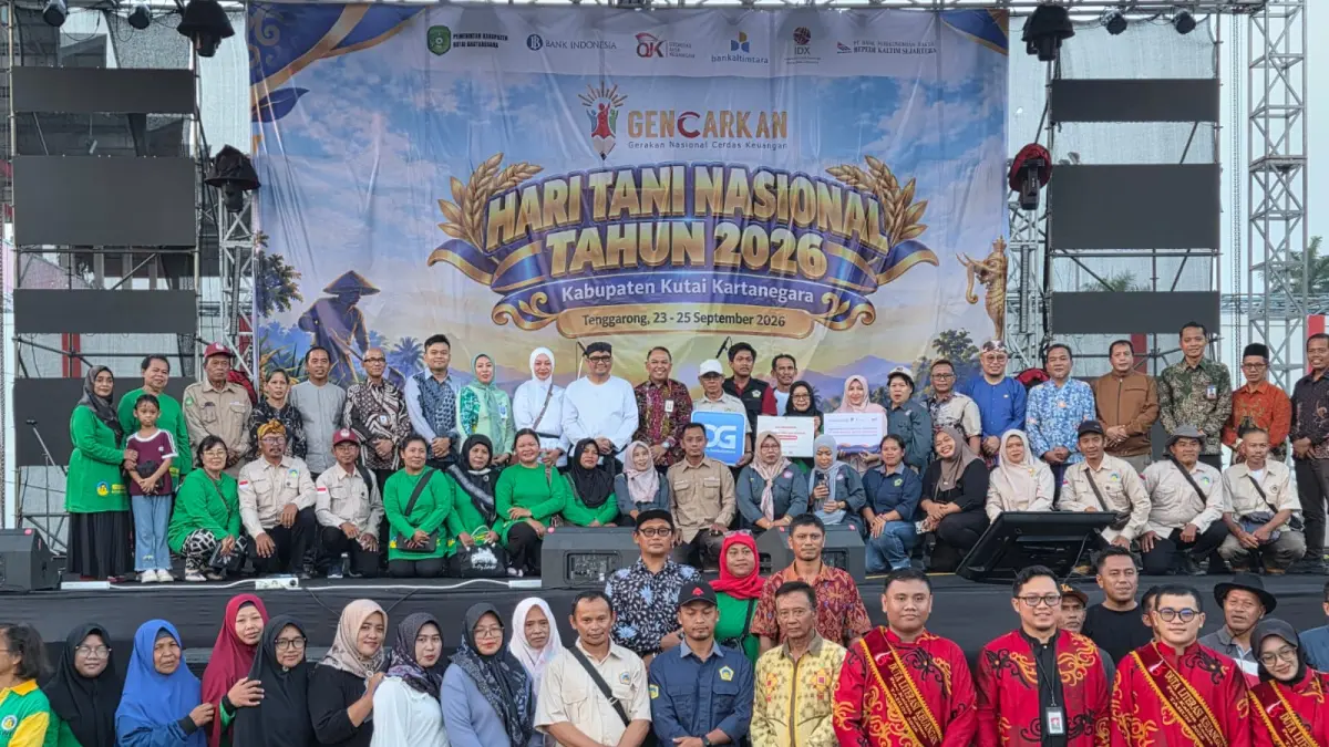 Bupati Kukar Aulia Rahman Basri mengikuti kegiatan GENCARKAN Hari Tani 2026 (Elmo/Prokal.co)