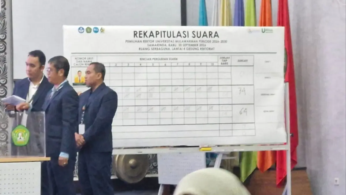 Proses pemilihan Rektor Unmul.
