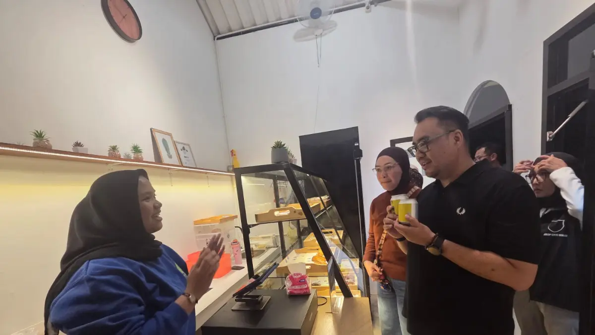 Arbizz Space saat ditinjau Bupati Kukar Aulia Rahman Basri (Elmo/Prokal.co)