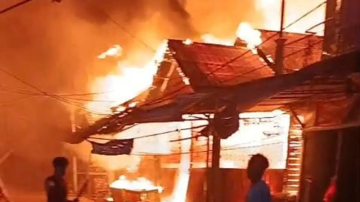 Kebakaran di Muara Muntai (Istimewa)