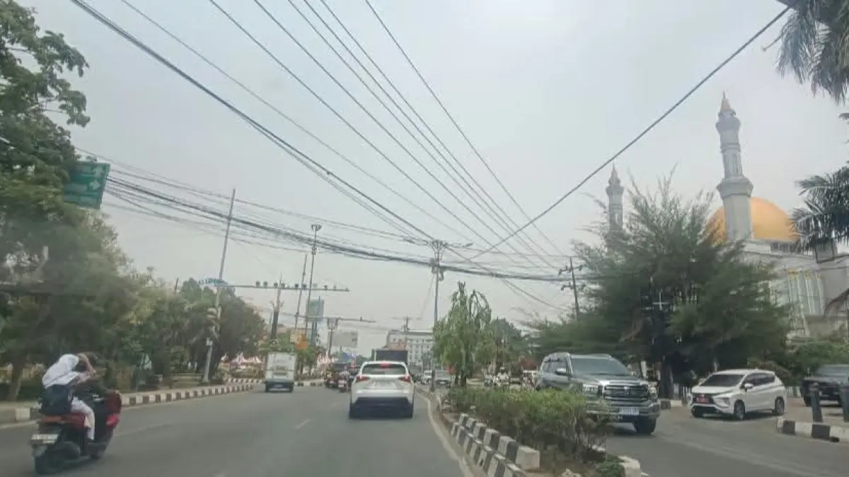Samarinda masih diselimuti kabut asap.