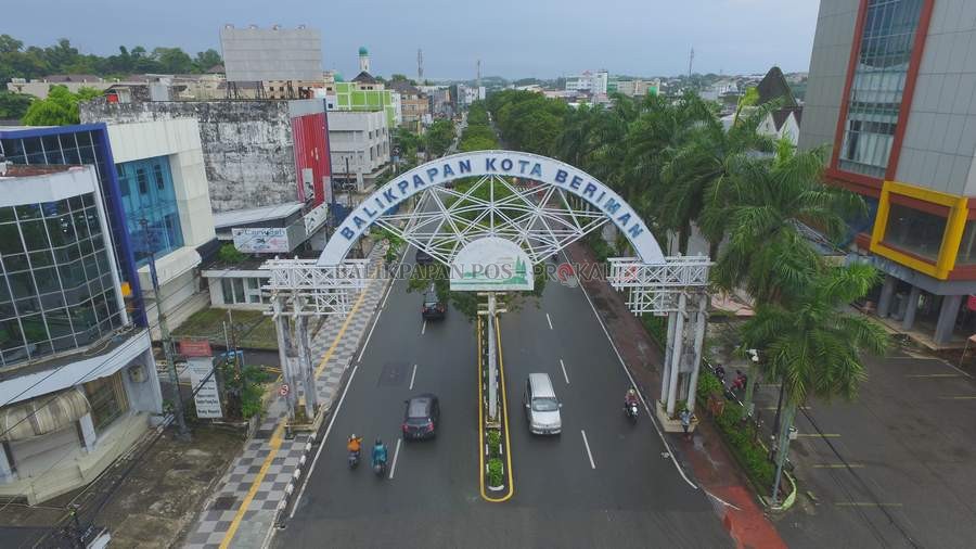 Salah satu sudut Balikpapan. Angka kemiskinan di Balikpapan naik.