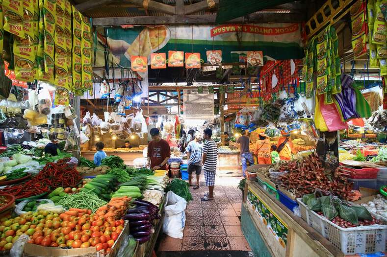 Salah satu pasar di Balikpapan.