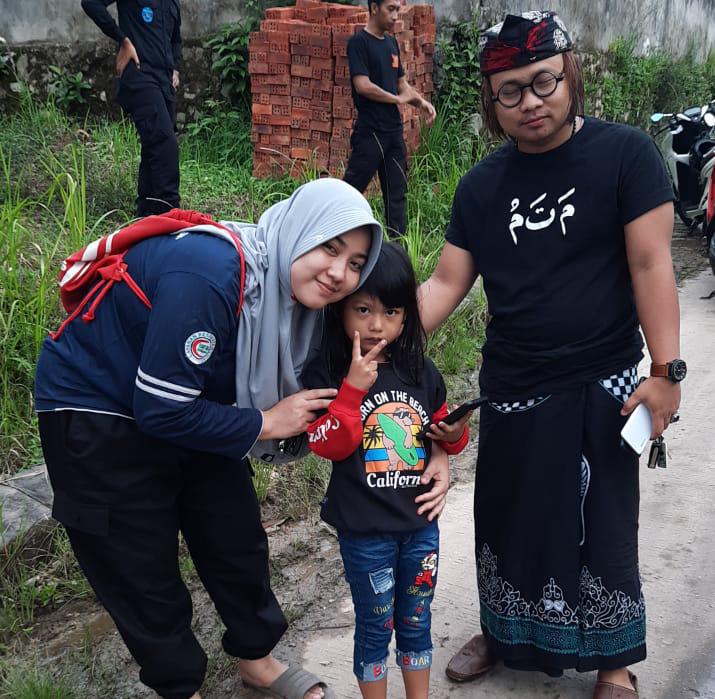 Zahra saat dijemput.