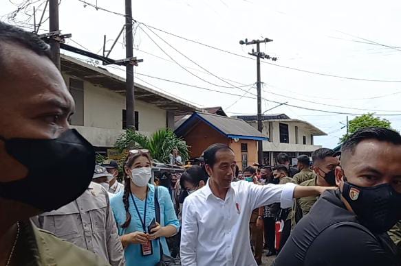 Joko Widodo saat di Balikpapan