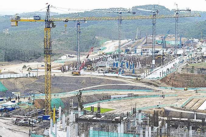 ILUSTRASI: Kementerian PUPR menilai penyediaan produk baja dan jasa penunjangnya dalam pembangunan IKN Nusantara di Sepaku PPU mengalami peningkatan. IST