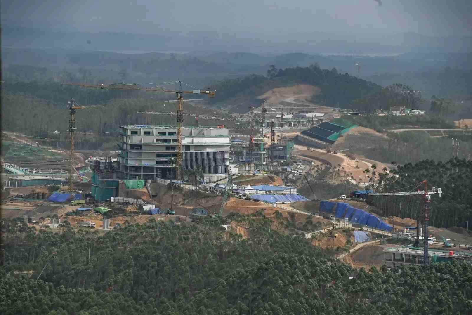ILUSTRASI:Pembangunan proyek IKN Nusantara di Sepaku, PPU progresnya telah mencapai 60 persen.(FOTO:ISTIMEWA)