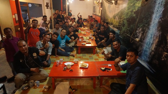 KONSOLIDASI: Sejumlah OKP foto bersama usai melaksanakan konsolidasi terkait rencana pelaksanaan musda yang rencananya akan digelar pada 5 April nanti.