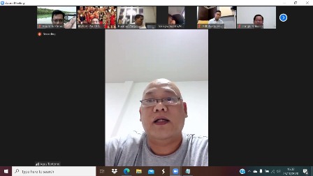 GENJOT WISATA: Wakil Bupati Berau (non-aktif) Agus Tantomo mengikuti webinar Indonesia Inbound Tour Operator Association (IINTOA) yang membahas potensi pariwisata, khususnya di Kabupaten Berau, Jumat (23/10).