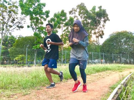 BERHARAP: Cabor atletik berharap menjadi tuan rumah pelaksanaan Pra-Porprov 2021, sehingga menginginkan lintasan atletik di Batiwakkal segera dibenahi.