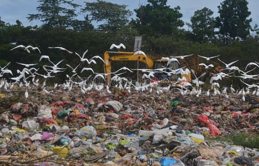 TERKENDALA ALAT: Minimnya alat juga disebut menyulitkan pengelolaan TPA agar tidak menimbulkan aroma tidak sedap yang mengganggu warga.