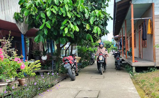 BUTUH PENANGAN: Lingkungan Blok Tiga, RT 9 Kelurahan Tanjung Redeb yang membutuhkan penanganan drainase.