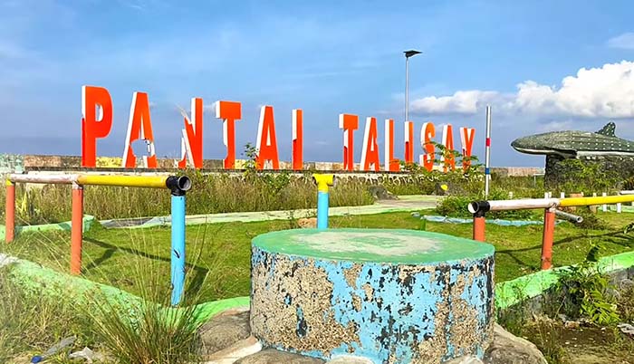 MULAI RUSAK: Kondisi Taman Wisata Talisayan yang mulai rusak kini akan dibenahi lagi.