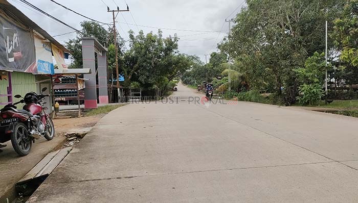 PRIORITAS: Jalan Gunung Panjang wilayah RT 3 dinilai menjadi kawasan yang paling prioritas untuk dipasangkan rambu lalu lintas.