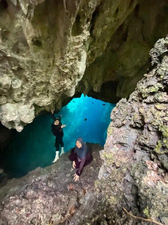 POTENSI WISATA: Pemandangan Goa Halo Tabung, salah satu daya tarik wisatawan untuk ke Maratua.