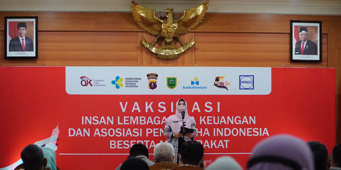 TERIMA KASIH: Bupati Berau Sri Juniarsih Mas, saat sambutan mengucapkan terima kasih atas kepedulian sejumlah pihak untuk Kabupaten Berau.