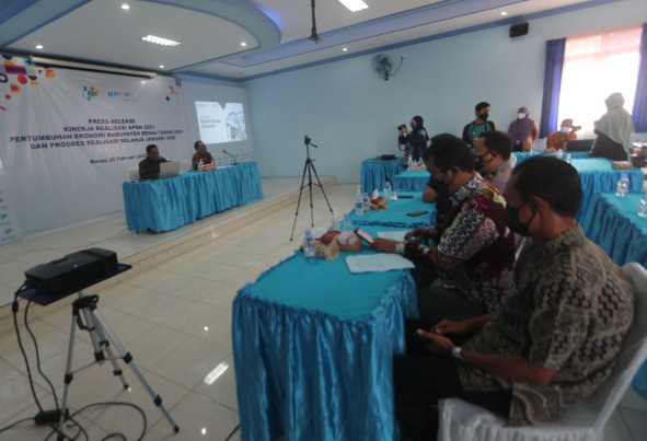 PERTUMBUHAN EKONOMI: Badan Pusat Statistik (BPS) Berau merilis pertumbuhan ekonomi di Berau pada tahun 2021 mengalami kenaikan 5,36 persen.