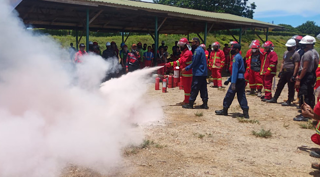 TANGGAP KARHUTLA: KLK Kaltim Region melaksanakan pelatihan penanggulangan dan pengendalian kebakaran lahan dan bangunan di PT Hutan Hijau Mas dan PT Jabontara Eka Karsa, selama dua hari sejak 30 Maret 2022 lalu.