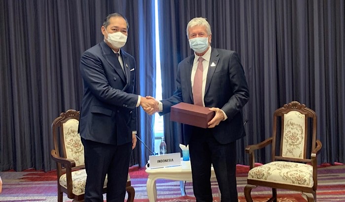 Menteri Perdagangan RI, Muhammad Lutfi melakukan pertemuan bilateral dengan Menteri Perdagangan dan Pertumbuhan Ekspor Selandia Baru, Damien O