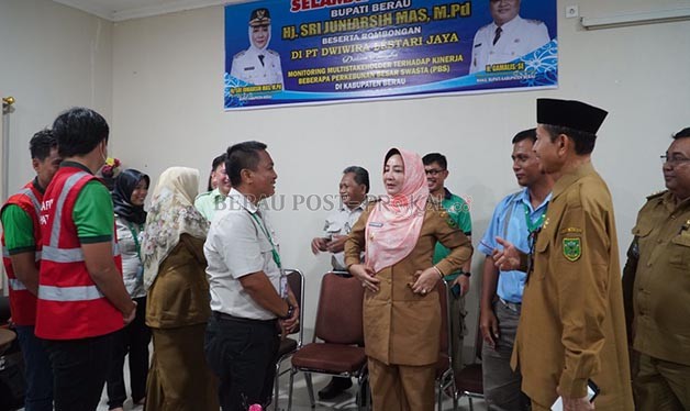 SAMBANGI PIHAK SWASTA: Menjelang pelaksanaan Porprov VII 2022, Ketua PB Porprov meminta dukungan semua pihak termasuk perusahaan agar turut berkontribusi dalam menyukseskan Porprov di Kabupaten Berau.