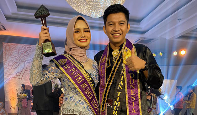 BANGGA: Abizar Yogyananda sebagai Grand Winner Putra Budaya Indonesia dan Annisa Oktadianti sebagai Runner Up III dan Putri Budaya Favorit, merupakan putra putri asal Berau, berhasil mengharumkan nama Kaltim di event nasional, yakni dalam pemilihan Putra
