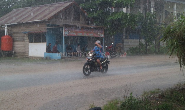TINGGI: Potensi hujan di Berau cukup tinggi, terlebih adanya dampak fenomena La Nina Modarat.