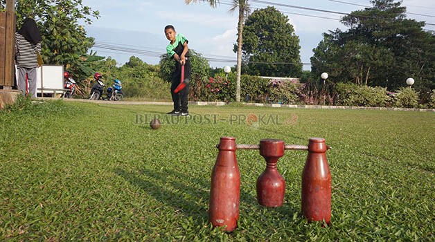 MULAI BERSIAP: Pengurus Cabor Woodball berambisi merebut takhta juara umum di Porprov dari Kukar, dengan mulai mengintensifkan latihan sejak dini.