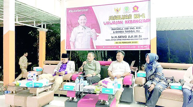 SOSBANG: Wakil Ketua DPRD Kaltim Seno Aji melaksanakan Sosialisasi Wawasan Kebangsaan, sebagai upaya menjaga persatuan dan kesatuan bangsa.