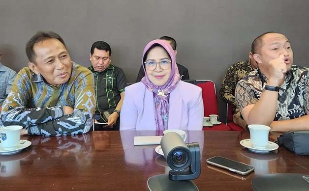 SAMBANGI KEMENDAGRI: Sejumlah anggota DPRD Berau, saat melakukan kunjungan ke Kemendagri guna meminta solusi soal penyelesaian tapal batas Berau-Kutim.