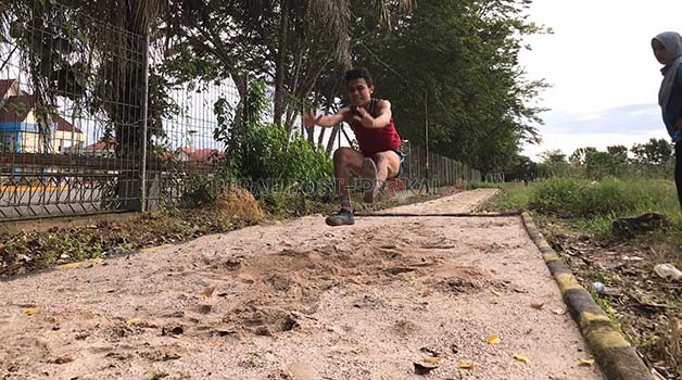 DIUBAH: Atlet Cabor Atletik tetap menjalani latihan rutin selama bulan Ramadan, namun porsinya lebih ringan dari hari latihan normal.