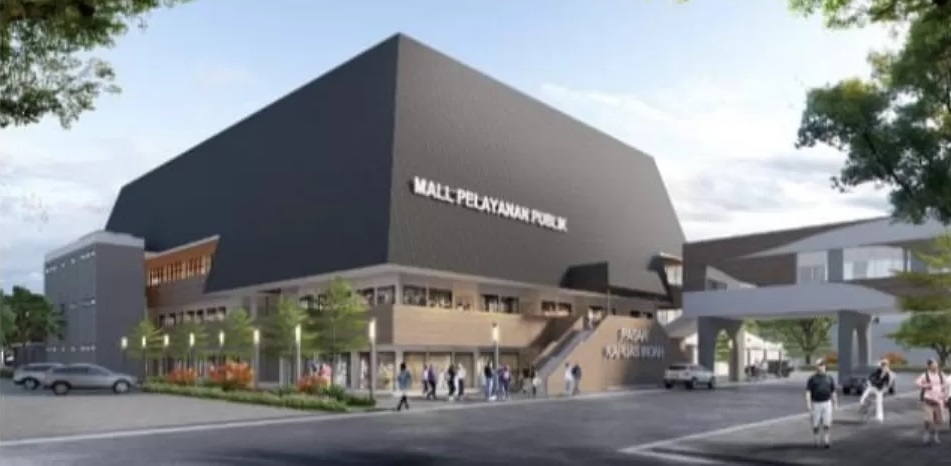 Desain Gedung Mal Pelayanan Publik Kota Pontianak yang dirancang spesial karena memadukan urusan administrasi sekaligus pariwisata. (IST)