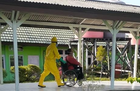 NEGATIF CORONA: ABK Kapal Vega Rose saat dirawat di RSUD Kotabaru.